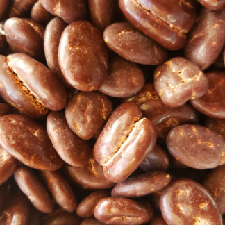 Graines de courge enrobées de chocolat noir