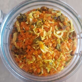 Dal lentilles corail - noix de coco - cumin - curcuma - feuille de curry