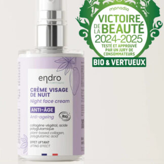 Crème visage de nuit anti-âge au collagène Endro cosmétiques