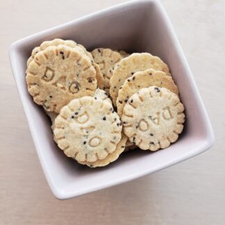Sablés parmesan et graines de chia