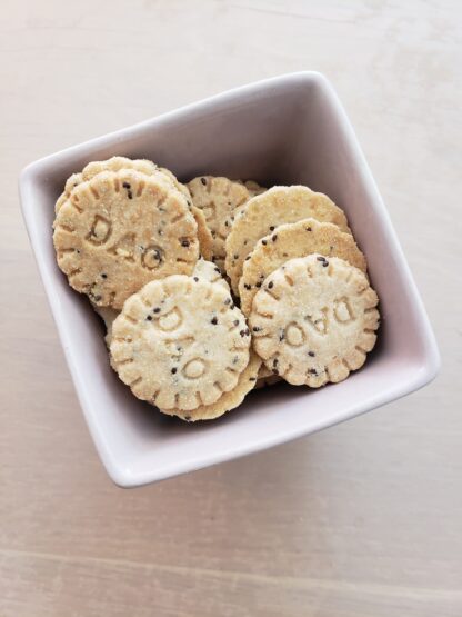 Sablés parmesan et graines de chia