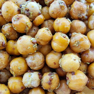 Pois chiche grillés moutarde et romarin