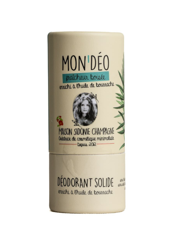 Déodorant solide en stick fraîcheur boisée - Maison Sidonie Champagne