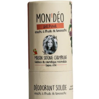 Déodorant solide en stick patchouli - Maison Sidonie Champagne