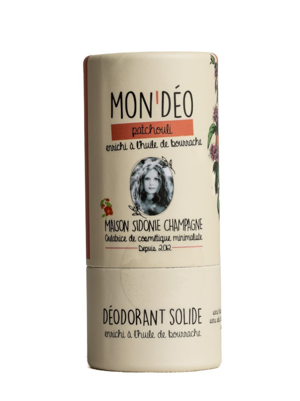 Déodorant solide en stick patchouli - Maison Sidonie Champagne
